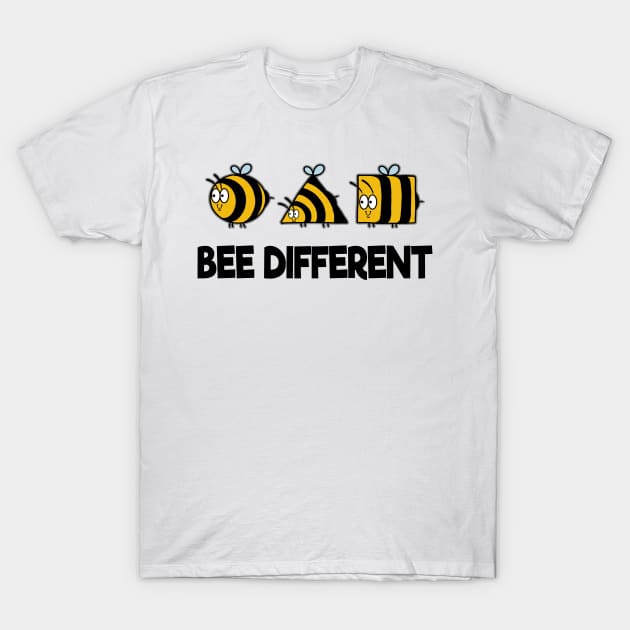 Bee Different Bees Beekeeper Cute Honey Individual T-Shirt by Kuehni